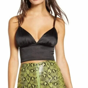 NEW All in Favor Spaghetti Strap  Crop Top